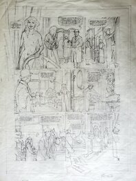 Olivier Roman - RENDEZ-VOUS AVEC X   T3 PARIS 1917- MATA HARI crayonné - Original art