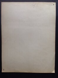 Le verso de la planche originale 1 (avec un 1 de noté) au format entier de 23.5 X 30.5 Cm Le verso de la planche originale 1 (avec un 1 de noté) au format entier de 23.5 X 30.5 Cm