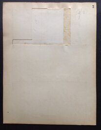 Le verso de la planche originale 2 (avec un 2 de noté) au format entier de 23.5 X 30.5 Cm Le verso de la planche originale 2 (avec un 2 de noté) au format entier de 23.5 X 30.5 Cm