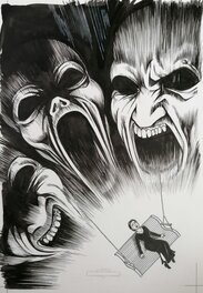 Denys - Denys, Comptine d'Halloween, tome 2, Farces macabres, couverture, 2001. - Couverture originale