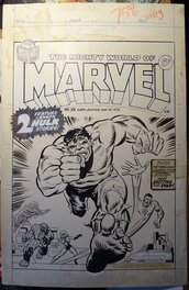Mike Esposito - Hulk  - The Mighty World of MARVEL  cover n° 33 de 1973 - Original Cover