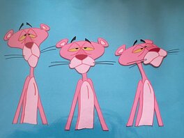 Hanna Barbera - Hanna Barbera, MGM, Celluloïd original, La Panthère Rose / The Pink Panther . - Œuvre originale