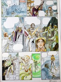 Christophe Carmona - LES AVENTURES D'ALINE couleur directe - Planche originale