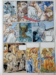Christophe Carmona - LES AVENTURES D'ALINE couleur directe - Planche originale