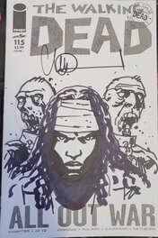 Charlie Adlard - Walking dead #115 Michonne - Illustration originale