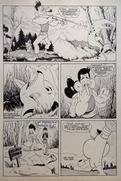 Comic Strip - André Rey ( Atelier Chott ) Planche Originale 4 Cap' tain Paf 4 Sport santé - Humour Bd Rc 1952 Pierre Mouchot ( très Calvo )