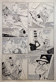 André Rey - André Rey ( Atelier Chott ) Planche Originale 6 Cap' tain Paf 4 Sport santé - Humour Bd Rc 1952 Pierre Mouchot ( très Calvo ) - Comic Strip
