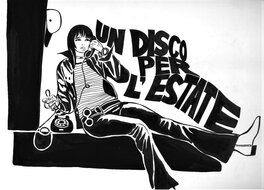 Guido Crepax - Un Disco per l'Estate - Original Illustration