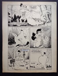 La planche originale 4 au format entier de 23.5 X 30.5 Cm La planche originale 4 au format entier de 23.5 X 30.5 Cm