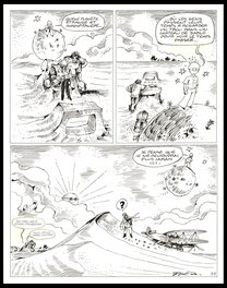 Planche originale - 1999 - Fred - L'histoire de la dernière image