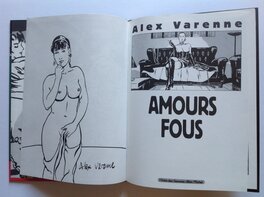 La Superbe Dédicace en pleine page et Non Nominative au Revers de La 1ère Garde , comme un Dessin Original pleine page .