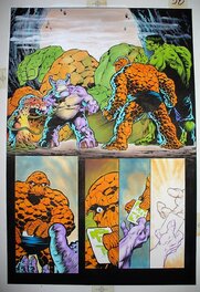 Planche originale - The incredible Hulk and the Thing: The Big Change