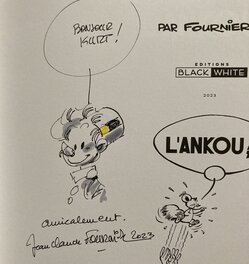 Jean-Claude Fournier - Dedicace Spirou - Planche originale