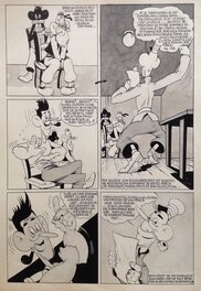 André Rey - André Rey ( Atelier Chott ) Planche Originale 8 Cap' tain Paf 4 Sport santé - Humour Bd Rc 1952 Pierre Mouchot ( très Calvo ) - Comic Strip