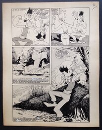 La planche originale 9 au format entier de 23.5 X 30.5 Cm La planche originale 9 au format entier de 23.5 X 30.5 Cm