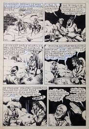 Fergal (Gallieno Ferri - Atelier Chott) Thunder Jack Planche Originale 33 Encre de Chine petit format Humo 6 année 50