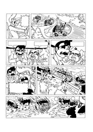 Rudy Lespinet - Planche originale 17 "Les Pieds Nickelés" - Comic Strip
