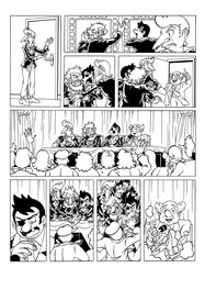 Rudy Lespinet - Planche originale introductive "Les Pieds Nickelés" - Comic Strip