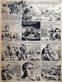 Maurice Besseyrias - Maurice Besseyrias Big Bill Le Casseur Planche Originale 1 titre BB 64 Vieil homme prairie , Encre Lavis Atelier Chott 1952 Top - Planche originale