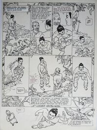 Vink - BINH LA SAUTERELLE dans DERRIERE LA HAIE DE BAMBOUS - Planche originale