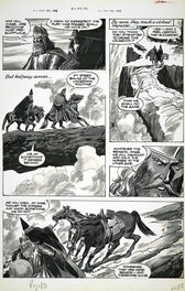 Planche originale - Roi Arthur et Merlin l'Enchanteur