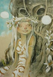 Tony Sandoval - Daisy - Publié dans l'Artbook Nature 2023 - Planche originale