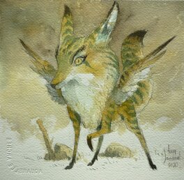 Tony Sandoval - Fox - Publié dans l'Artbook Nature 2023 - Planche originale