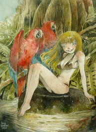 Tony Sandoval - Sena - Publié dans l'Artbook Nature 2023 - Planche originale