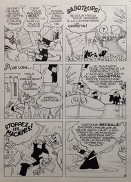 Jacques Devaux - Devaux Jacques (Studio Artevèze G - Atelier Chott) Douglas Danifer Planche Originale 9 Encre de Chine petit format Rancho 1956 - Comic Strip