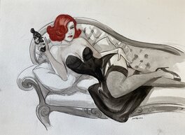 Enrico Marini - Noir Burlesque tome 2 - Original Illustration