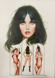 Enric Torres-Prat - What must I do - Vampirella - Illustration originale