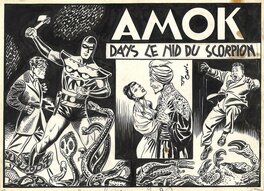 Antonio Canale - Amok . " Dans le nid du scorpion " - Original Cover
