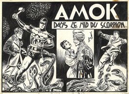 Antonio Canale - Amok . " Dans le nid du scorpion " - Couverture originale