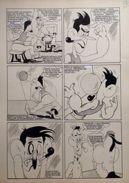 André Rey - André Rey ( Atelier Chott ) Planche Originale 11 Cap' tain Paf 4 Sport santé - Humour Bd Rc 1952 Pierre Mouchot ( très Calvo ) - Comic Strip