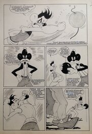 André Rey - André Rey ( Atelier Chott ) Planche Originale 12 Cap' tain Paf 4 Sport santé - Humour Bd Rc 1952 Pierre Mouchot ( très Calvo ) - Comic Strip