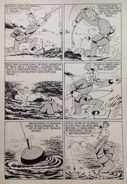 André Rey - André Rey ( Atelier Chott ) Planche Originale 2 Cap' tain Paf 6 21 Jours de Pif - Humour Bd Rc 1952 Pierre Mouchot (très Calvo) - Comic Strip