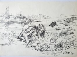 Kas - LES VOYAGEURS - Original Illustration