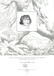 Page titre avec croquis de l'édition limitée à 250 exemplaires  ( N° 28 sur 250 )