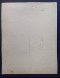 Le verso de la planche originale 1 ( avec un petit crayonné fin de GUS (de Gus et Gaëtan) ... Le verso de la planche originale 1 ( avec un petit crayonné fin de GUS (de Gus et Gaëtan) ...