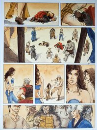 Bleu de la planche n°22 signée au dos Bleu de la planche n°22 signée au dos