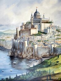 Illustration originale couleur partie gauche Illustration originale couleur partie gauche