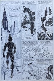 Jean-Yves Mitton - Mitton, Photonik#51, L'Ombre, Acte IV, planche n°12, Spidey#86, 1987. - Planche originale