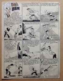 La planche originale 4 du Rancho 35 au format entier de 25 X 33 Cm La planche originale 4 du Rancho 35 au format entier de 25 X 33 Cm
