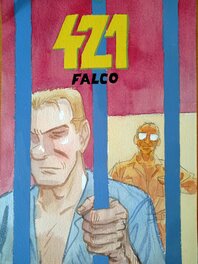 Éric Maltaite - Projet couveture 421 " Falco" - Original Cover