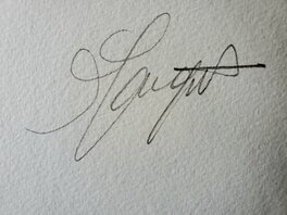 Signature au dos