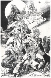 John Carter & Dejah Thoris Commission 2019 Original Art