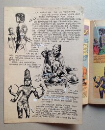 La planche originale de Aux indes 2 de Mars 1953 au format entier de 22 X 33 Cm La planche originale de Aux indes 2 de Mars 1953 au format entier de 22 X 33 Cm