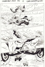 Greg Land - The Incredible Hulk #710 page 3 - Planet Hulk (Amadeus Cho) vs. Warlord (Sakaar) Mad MAX - 2017 Origin - Comic Strip