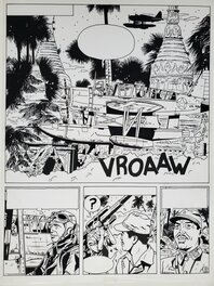 Planche originale - LES AVENTURES DE KEN MALLORY, MYSTERES EN BIRMANIE T2 LA VALLEE DES OMBRES