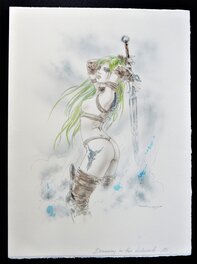 Luis Royo - Dreaming in the labyrinth - Original Illustration